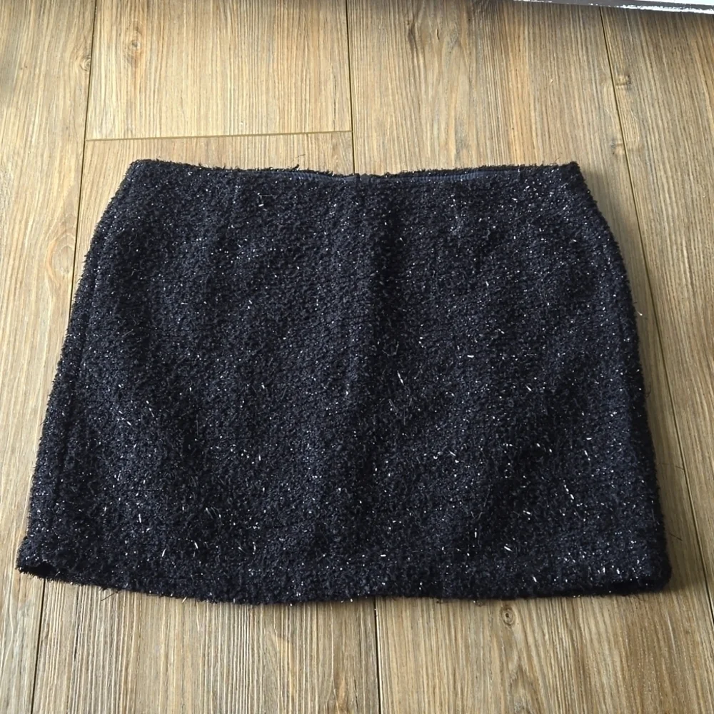 Forever 21 Fuzzy Tinsel Popcorn Mini Skirt
